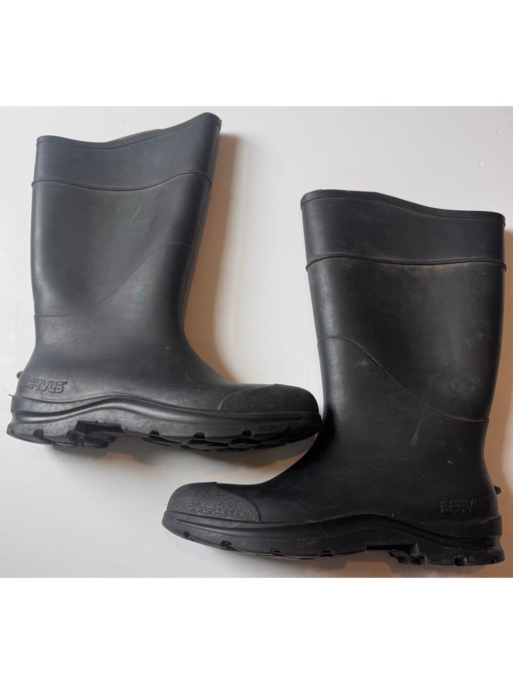Servus Men's Rubber Work Boots USA Made Sz 11 Black
